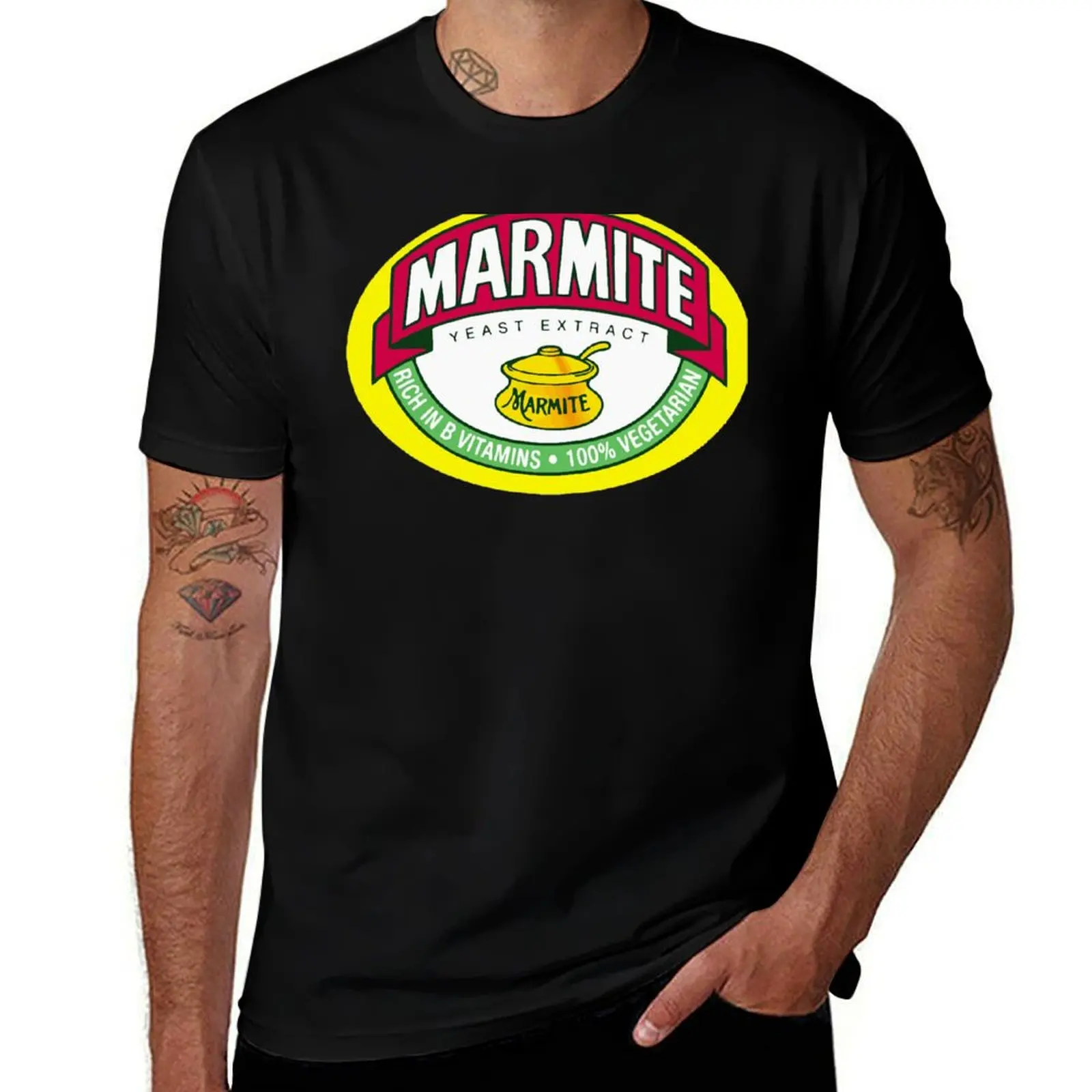 Marmite Logo Yeast For Fans T-Shirt summer clothes rapper graphic tees anime t shirts mens t shirts top quality