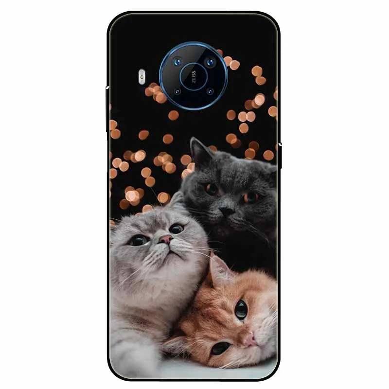 For Nokia X100 Case TPU Soft Painted Cat Lion Back Cover for Nokia X100 Covers Protector Cases for NokiaX100 X 100 Bag Silicone