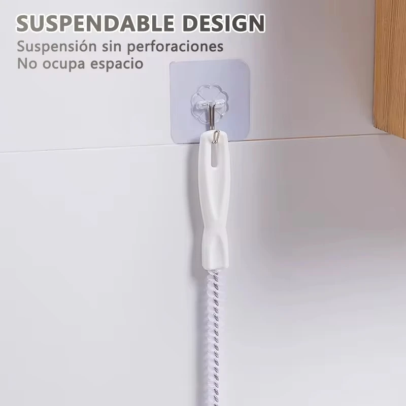 فرشاة تجريف الأنابيب، فرشاة تصريف مرنة، فرشاة تنظيف منزلية للحيوانات الأليفة، فرشاة تنظيف بالوعة للحمام المطبخ #6