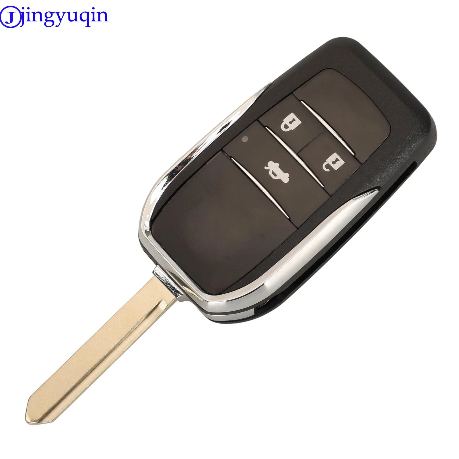 jingyuqin Modified Flip Remote Car Key Shell Cover For Toyota Corolla Camry Auris TOY47 Upgrade Folding Key Case Fob