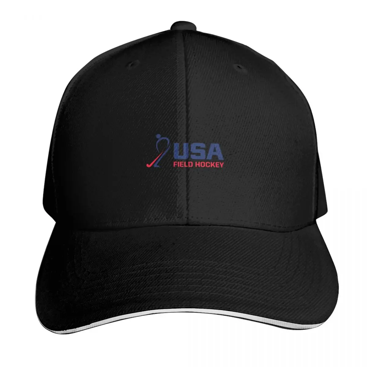 USA Field Hockey Baseball Cap Strapback Dad Hat Six Panel Structured Crown Sun Protection UPF 50+