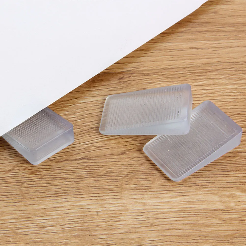 

8 Pcs Furniture Shims Support Gasket Leveling White Office Table Door Wedge Clear Levelers Non Slip