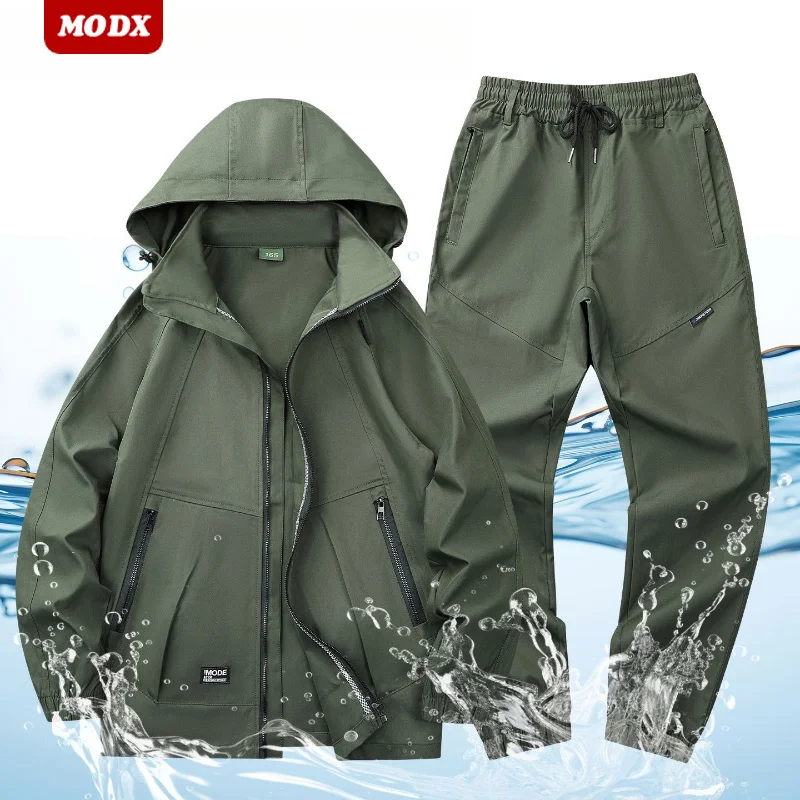 Spring Autumn Workwear Wear-resistant Set Outdoor Construction Leisure Auto Repair Shop Dirt Resistant Tear Resistant Set