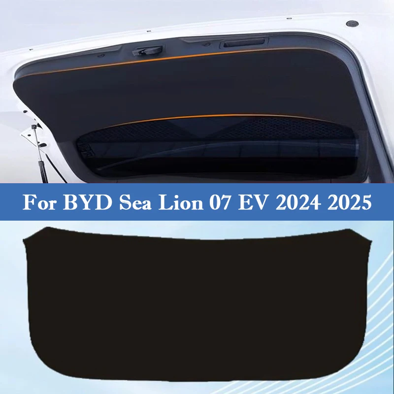 

For BYD Sea Lion 07 EV 2024 2025 Car Trunk Door Anti Kick Pad Tailgate Protective Sticker Cargo Liner Mat Interior Accessories