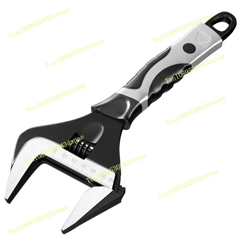 Multifunctional Adjustable Wrench 6/8/10/12 Inch Extra Wide Jaw Large Opening Hand Tool for Bathroom Board Moving &Universal Use