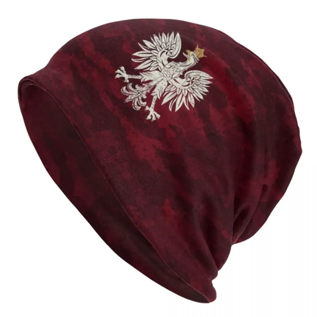 

Poland Vintage Coat Of Arms Bonnet Hat Knit Hats Men Women Hip Hop Unisex Polska Polish Eagle Winter Warm Beanies Cap
