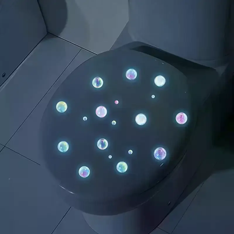 Glow-in-the-Dark Bubble Theme Wall Sticker Bathroom Sink Toilet Sticker Waterproof Self-Adhesive Removable Home Decor Car Decals