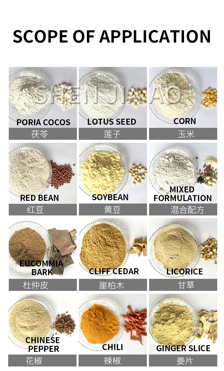 &For HR-3000 Electric Grain Grinder 50KG 3000W Commercial Grinding Machine for Dry Grain Soybean Corn Spice Herb Coffee Bean