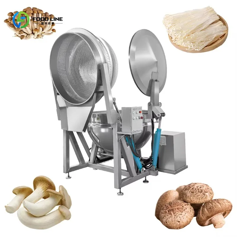 Commercial Vegetable Blanching Machine Automatic Fast Heating Low Noise Energy Saving Food Processing Custom