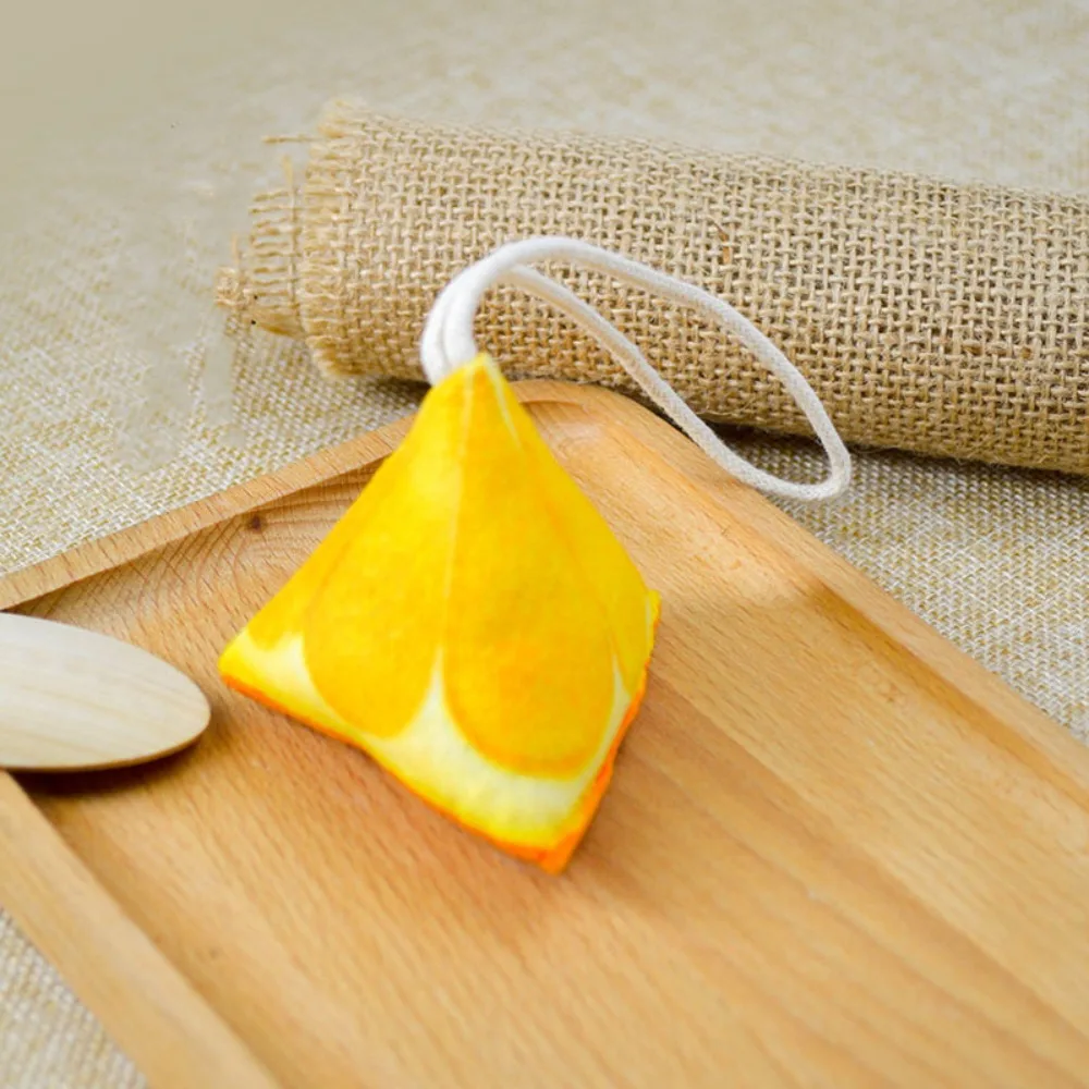 Creative Wormwood Sachet Chinese Style Orange Fruit Triangle Pouch Kiwi Watermelon Dragon Boat Festival Pendant