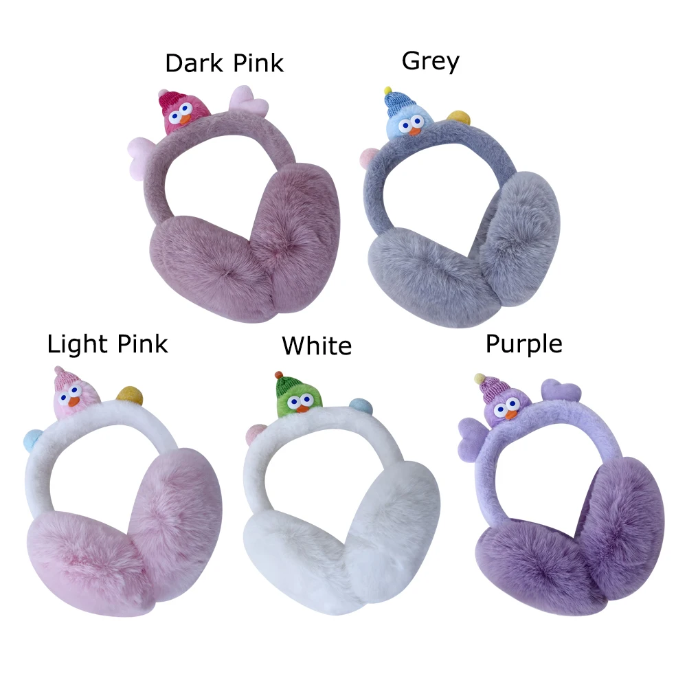 Sweet Plush Funny Earmuffs Cold Protection Keep Warm Cute Ear Muffs Foldable Soft Windproof Ear Cap Girls Women