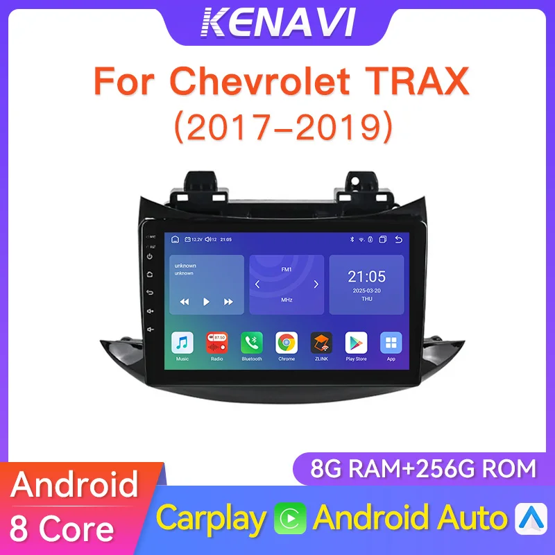 

Автомобильный стерео радио-мультимедийный плеер для Chevrolet TRAX 2017 2018 2019 GPS RDS FM беспроводной Carplay Android Auto 2din DVD головное устройство