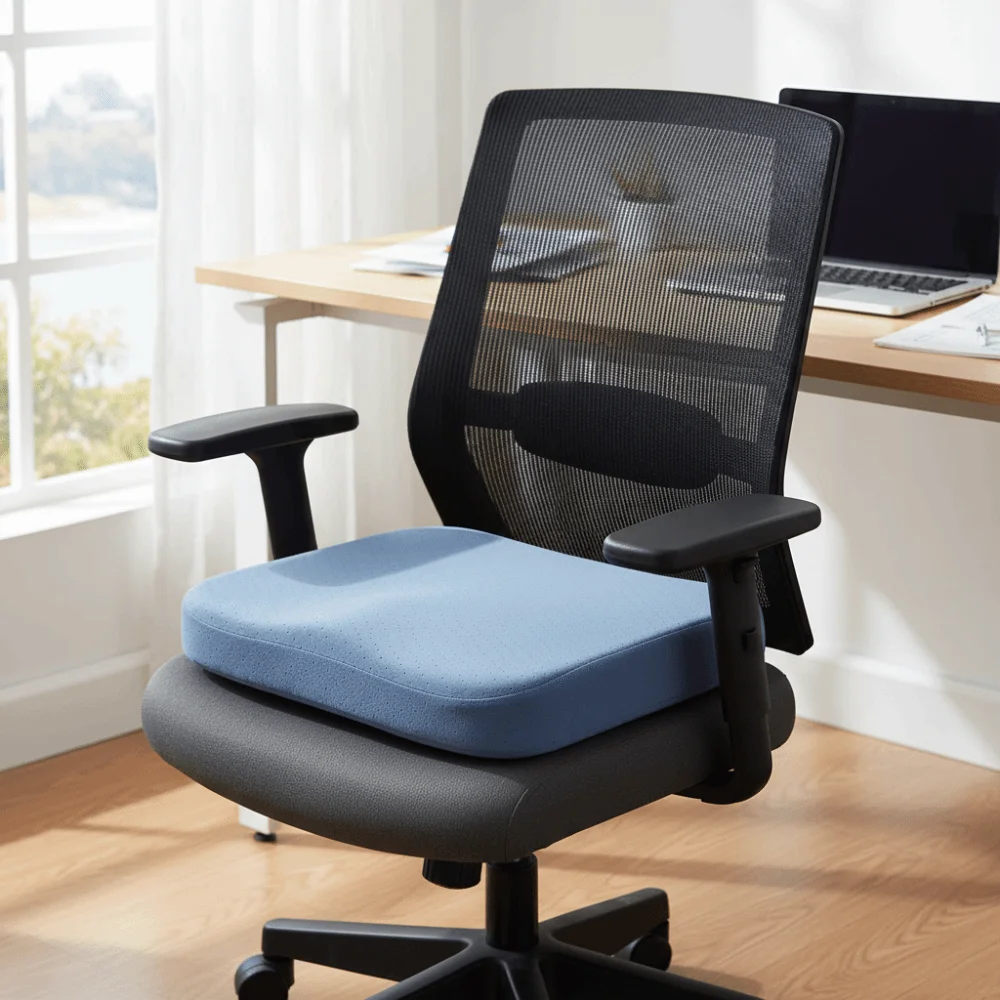 

Ergonomic Design High Resilience Cushion Breathable Ultra Soft Tailbone Pillow High Resilience Anti-Slip Office Cushion