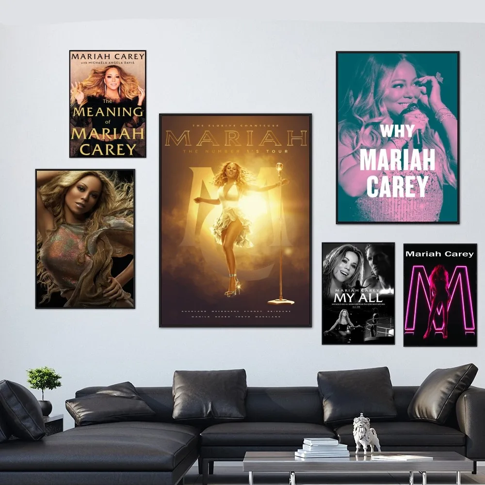 American Female Singer Mariah Carey Poster Printing Painting Bedroom Study Studio Living Room Wall Art Decoration