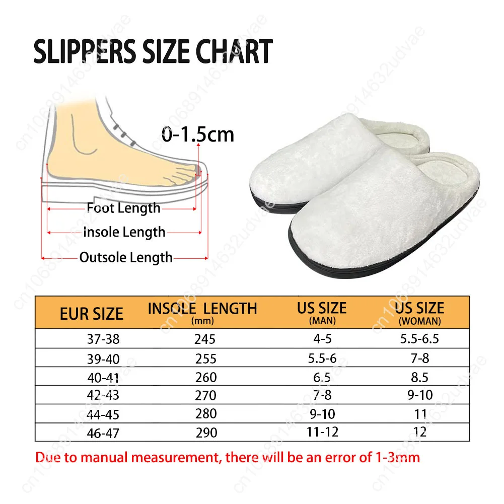 Women Indoor Slippers Warm Home Slipper Horror Movie Jason Men House Flat Closed Toe Slides Bedroom Halloween Shoes