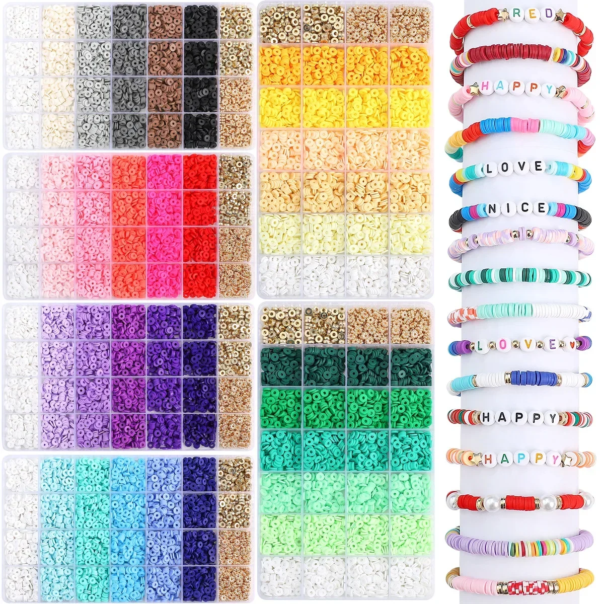 1 סטים\שקית 28 גריד חתיכת קרמיקה רכה תיבת אביזר 6 מ מ 