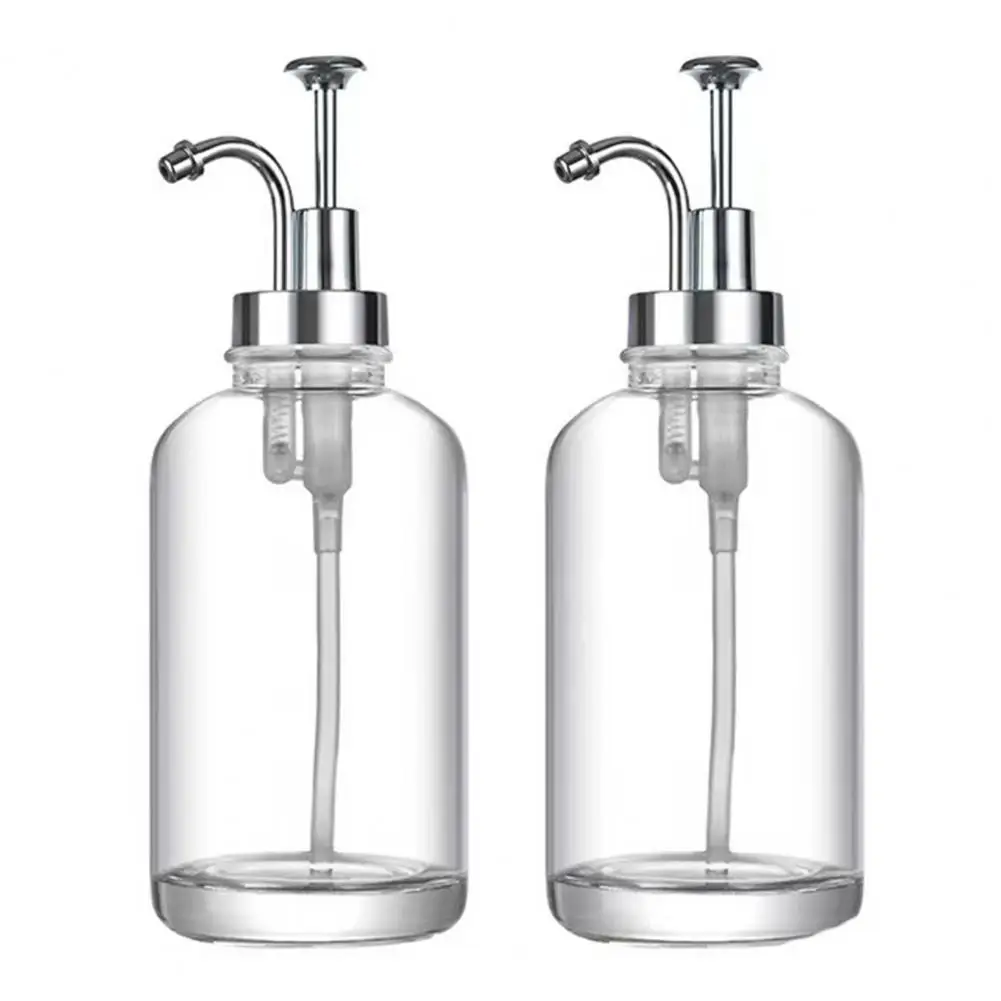 Syrup Pump Dispenser Glass Coffee Syrup Dispenser Set with Labels Elegant Pump Bottles for Home Hotel Restaurant Bar for Coffee
