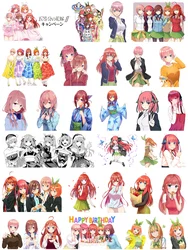 Anime The Quintessential Quintuplets thermoadhesive patches small size vinyl stickers Ironing applications