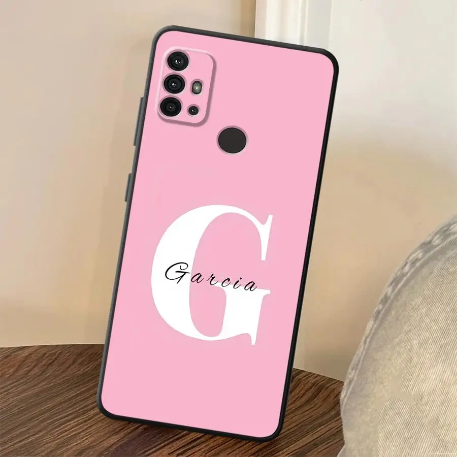 Capa de telefone com letra g em negrito, para motorola moto edge 20 pro 30 lite g51 g73 g50 g22 edge40 g71 g60s g53 g30 g32 g52