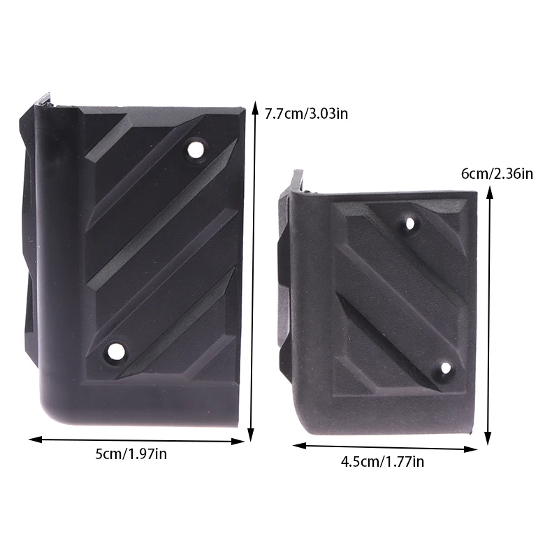 2Pcs Speaker Corners Black Plastic Right Angle Rounded Protector Replacements Guitar Amplifier Stage Cabinets Accessories