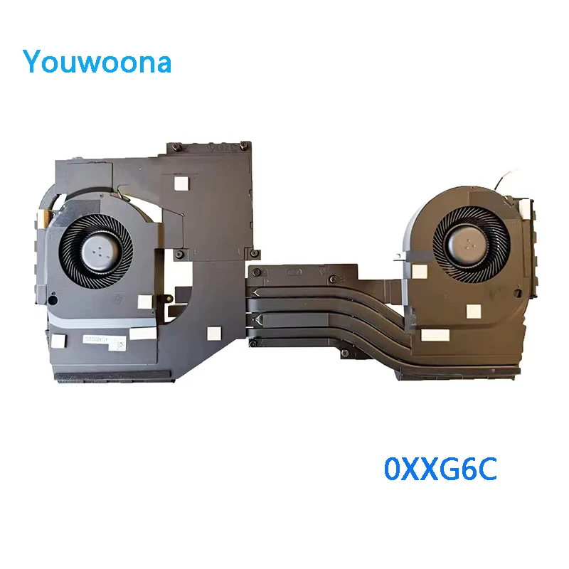NEW Original LAPTOP CPU GPU Cooling Fan With Heatsink For Dell Alienware AREA 51M R2 0XXG6C