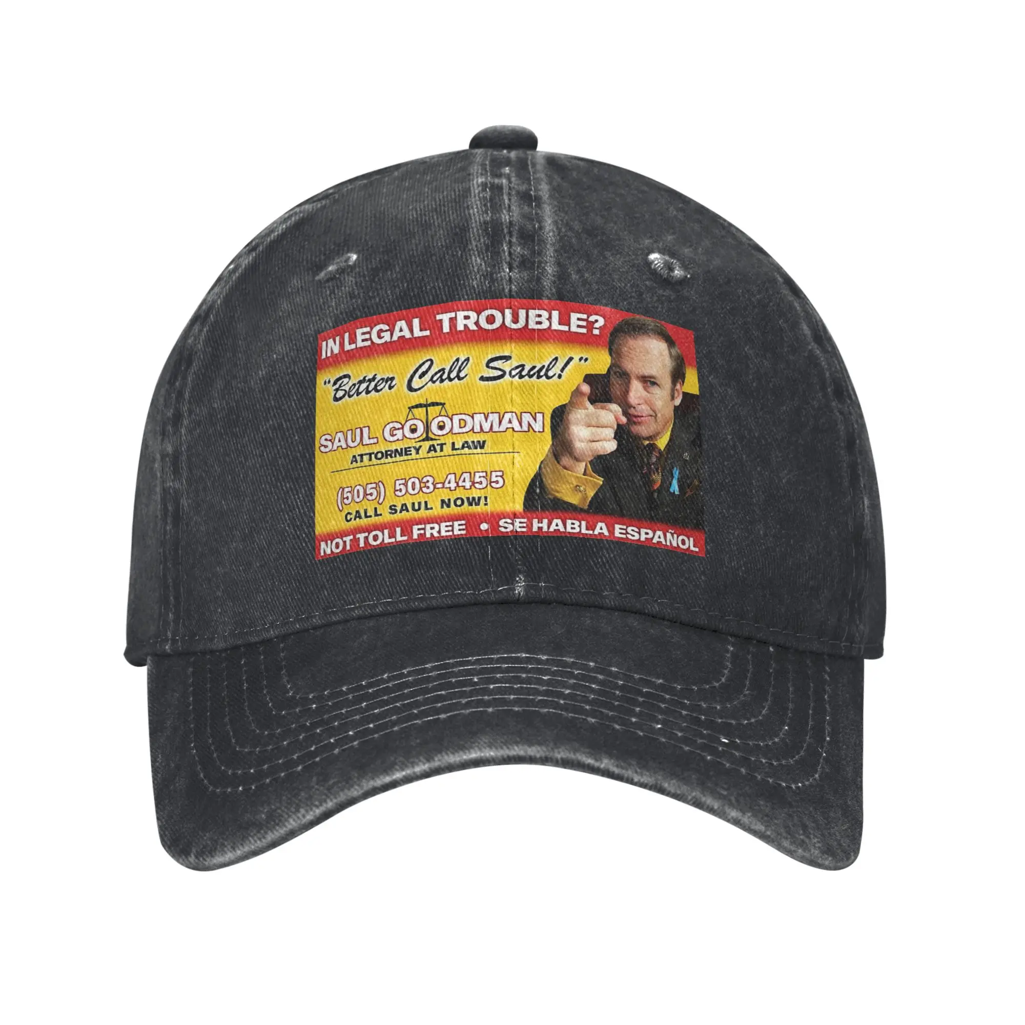 Vintage Better Call Saul Baseball Caps Unisex Style Distressed Washed Headwear  Outdoor Activities  Adjustable Caps Hat
