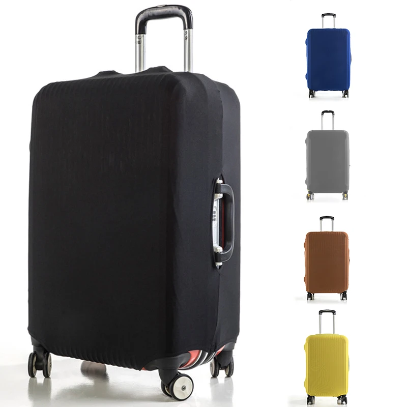 [YU]1PCLuggage Cover Stretch Fabric Suitcase Baggage Dust Case Cover Suitable For18-32 Inch Suitcase Case Travel Organizer