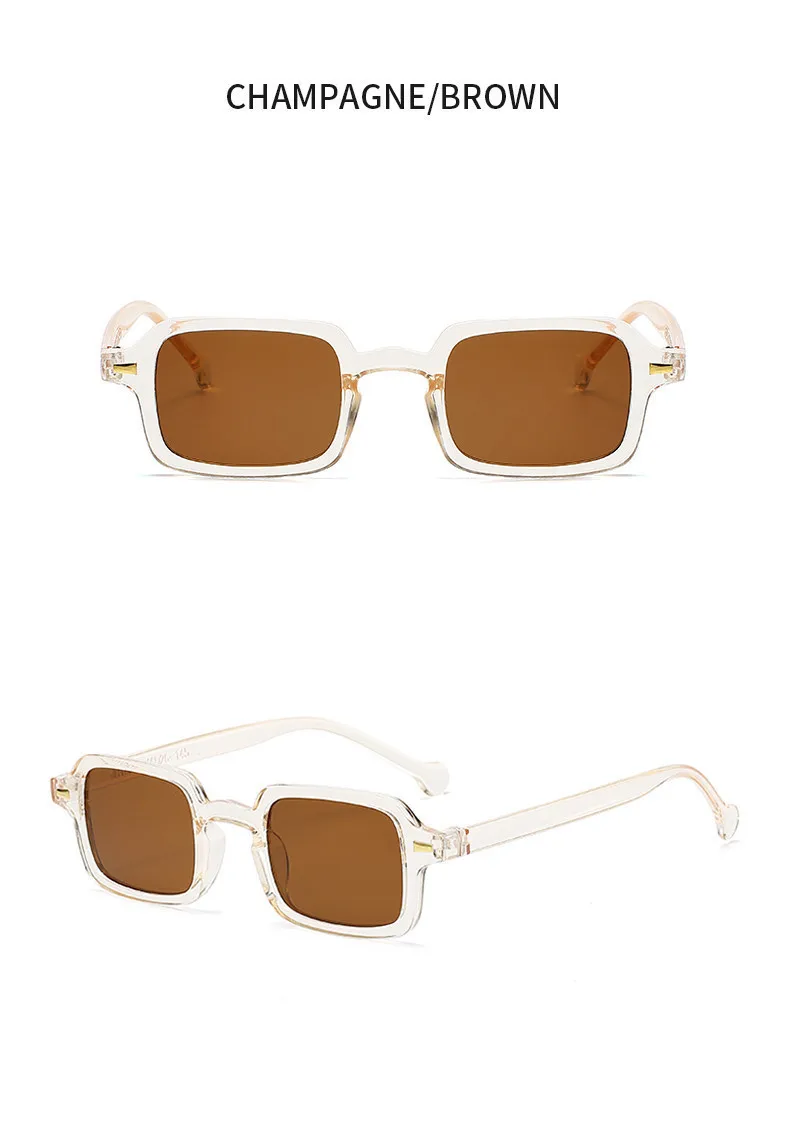 Luxus Rechteck Sonnenbrille Frauen Vintage Marke Designer Quadratische Gläser Shades Anti-glare UV400 – Detail 6