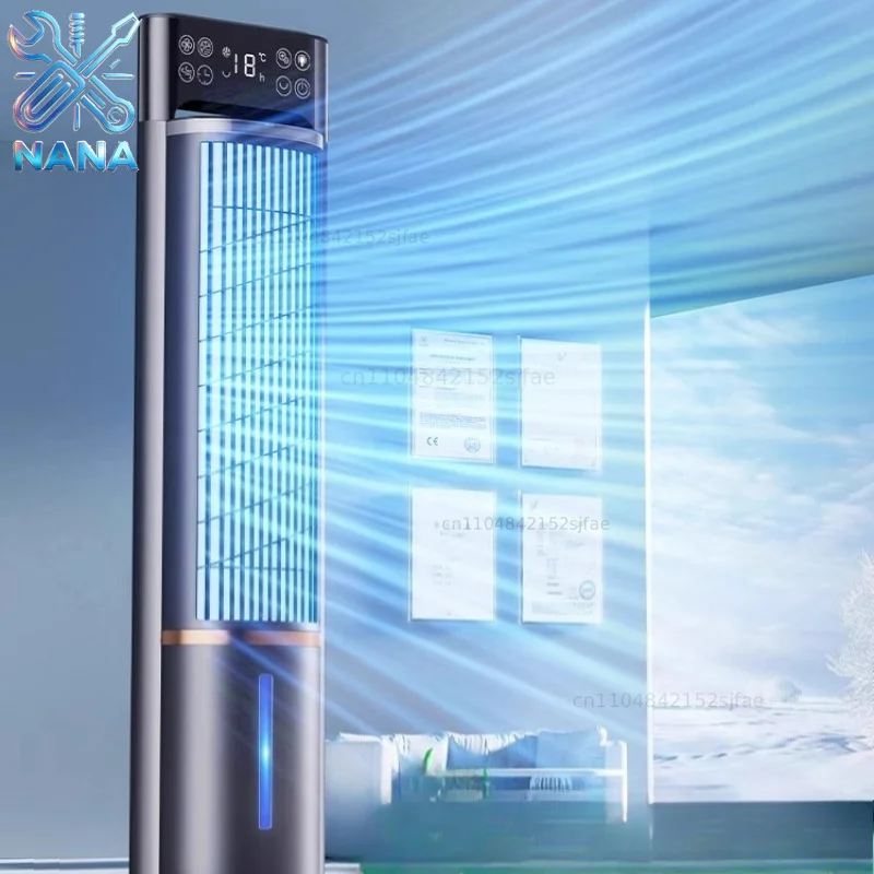 Air Conditioning Fan Refrigeration   Bedroom Small Air Cooler Indoor Portable Mobile Floor Silent Vertical Tower
