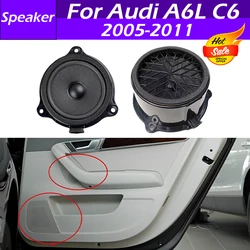 4F0035411 4F0035415 Car Front Rear Door Mid Range Horn Sound Speaker Midrange Speaker Horn For Audi A6L C6 2005 2006 2007-2011