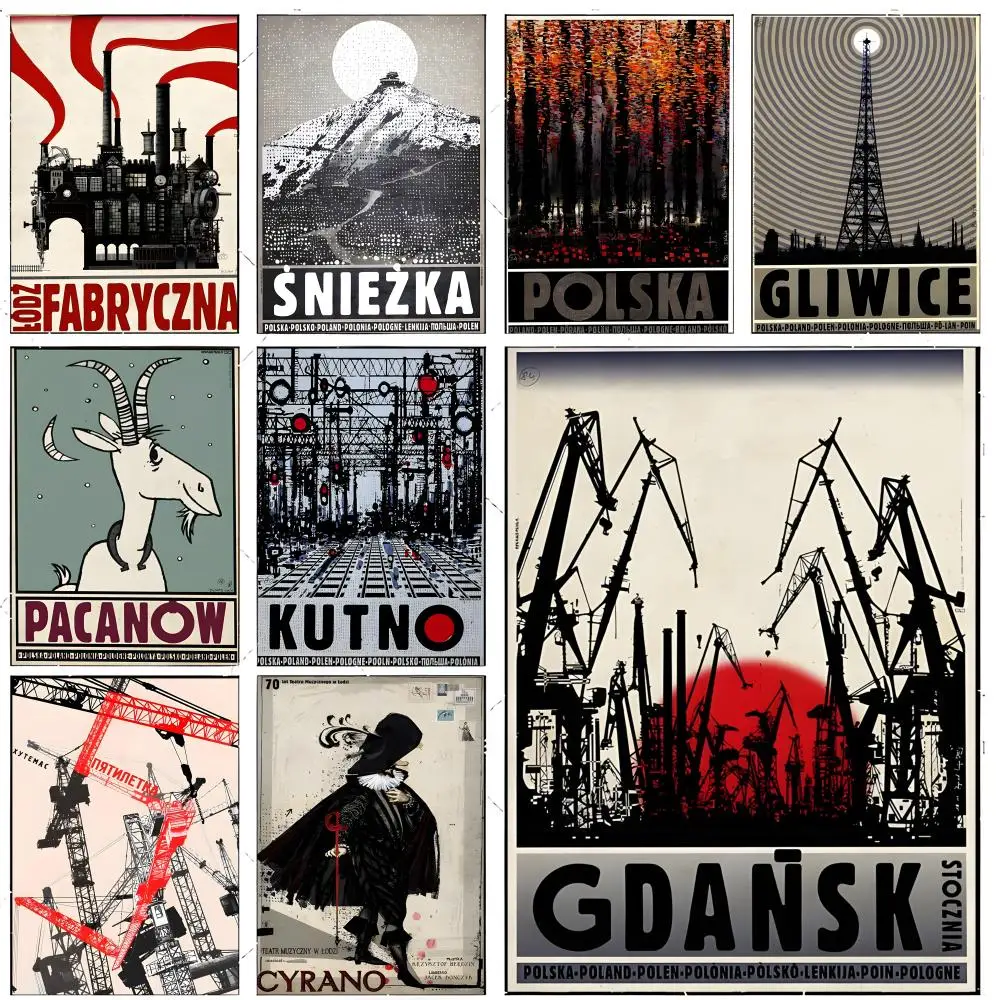 vintage R-Ryszard Kaja Poster Premium Decor Art & Gift for Household Lounge Home Ornaments