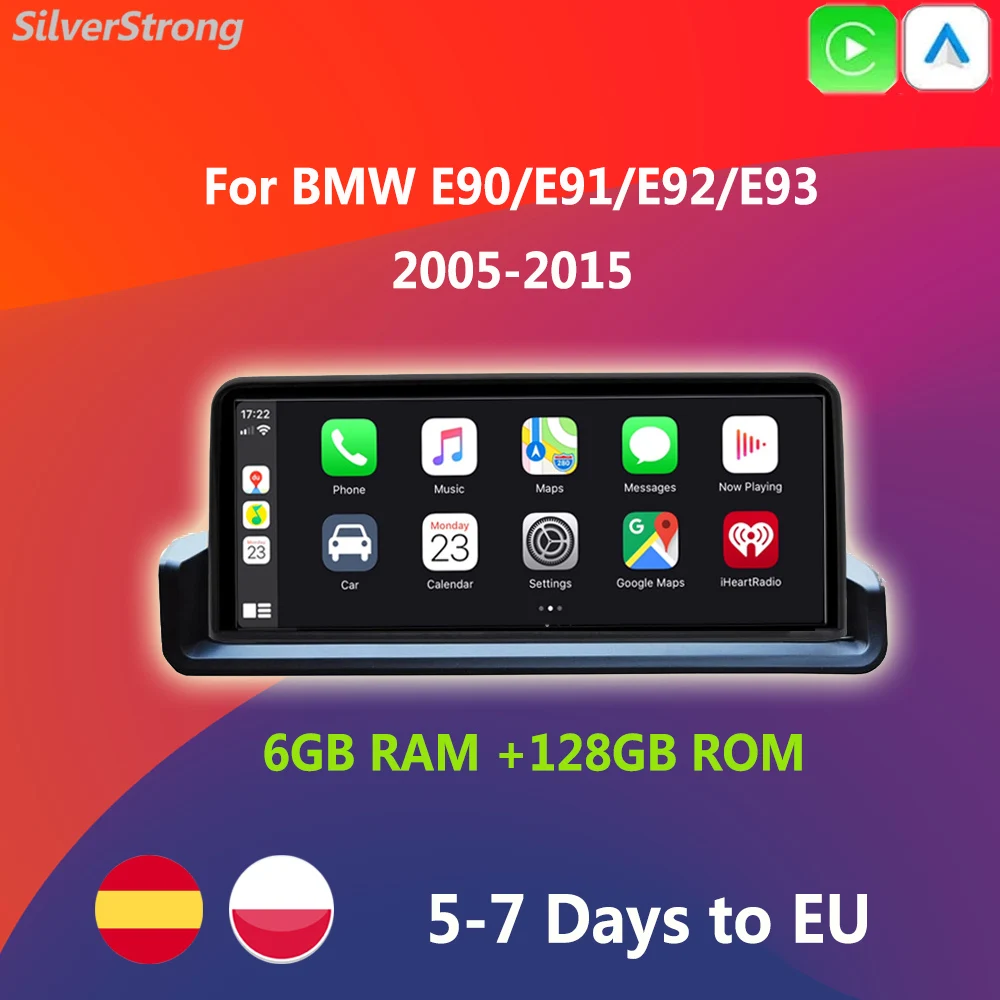 6GB+128GB,Wireless CarPlay,IPS 10.25inch,iDrive, Car Multimedia Android 11,For BMW E90 E91 E92 E93 325 318 320 330,Auto Stereo