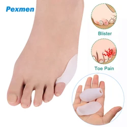 Pexmen 2Pcs/Bag Soft Gel Pinky Toe Separator Bunion Corrector Pain Relief Toes Protector Prevent Corns Calluses and Blisters