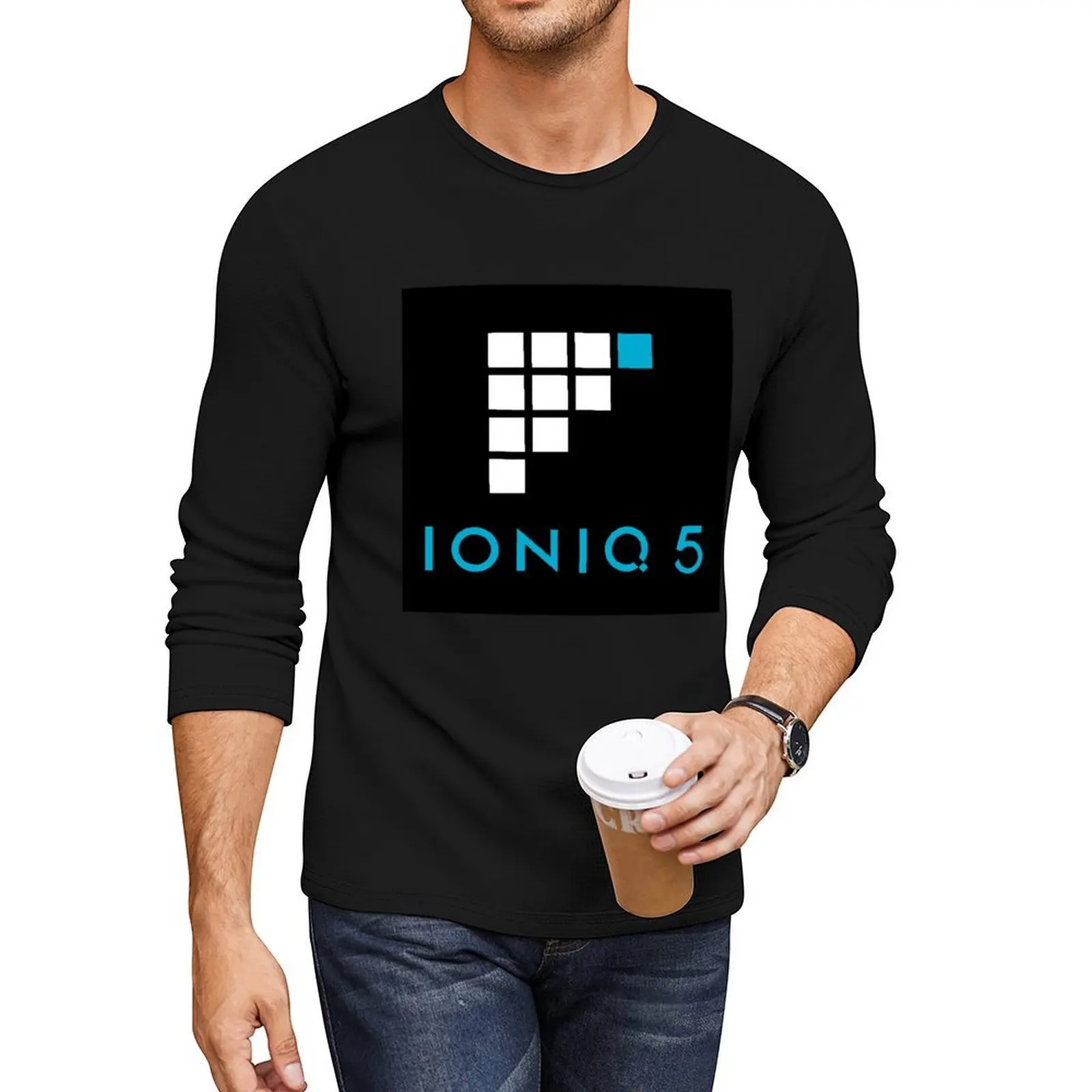 

Ioniq 5 - Fully Charged logo Long T-Shirt cute tops Oversized t-shirt sublime t shirt Blouse mens clothes