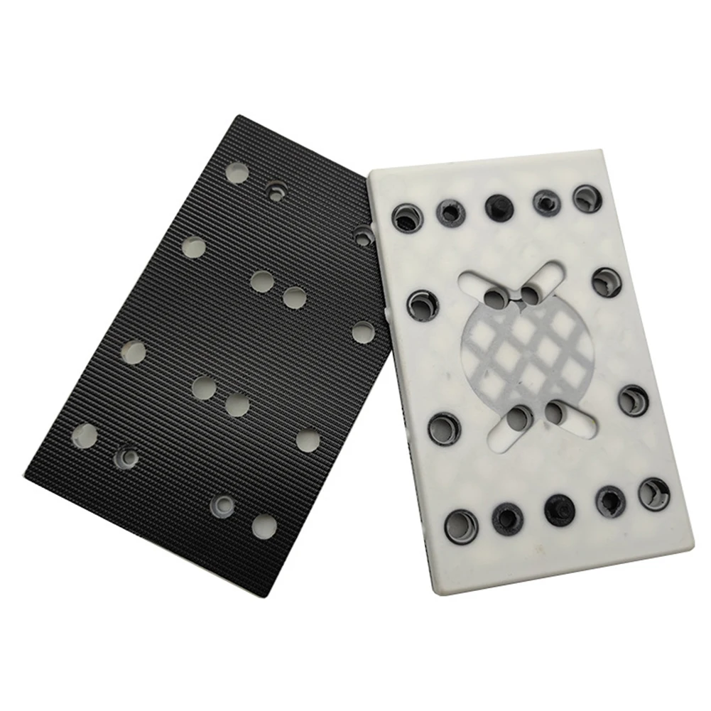 130x80mm Sanding Soft Pad 12 Holes Replacement Square Polishing Disc Backup Plate Access For RTS 400 REQ Sander Abrasive Tools