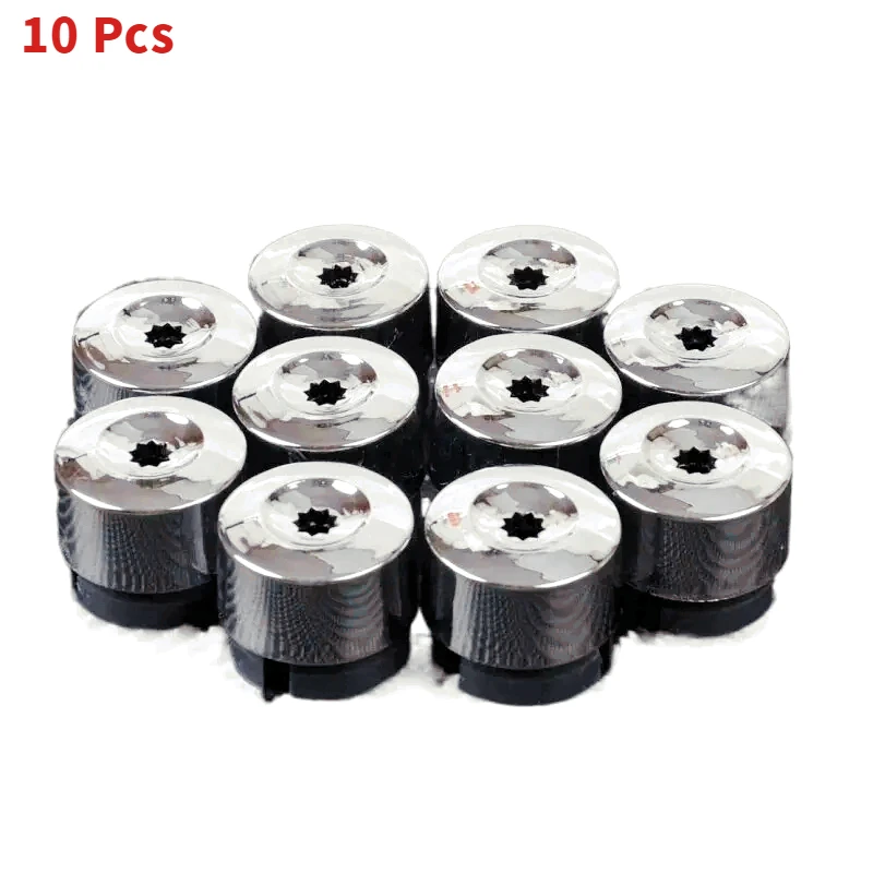 For Vw Touareg 2004 - 2010 2011 2012 2013 2014 Chrome Wheel Lug Bolt Nut Cap Cover 7l6 601 173a 2zz 10Pcs