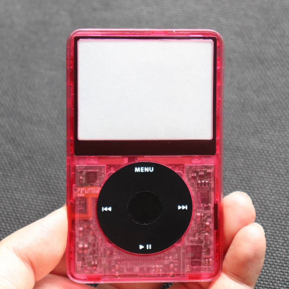 Transparente Frontplatte mit Mittelknopf für iPod Video 5. Generation 30GB 60GB 5.5. Generation 30GB 80GB Kunststoffgehäuse – Detail 22