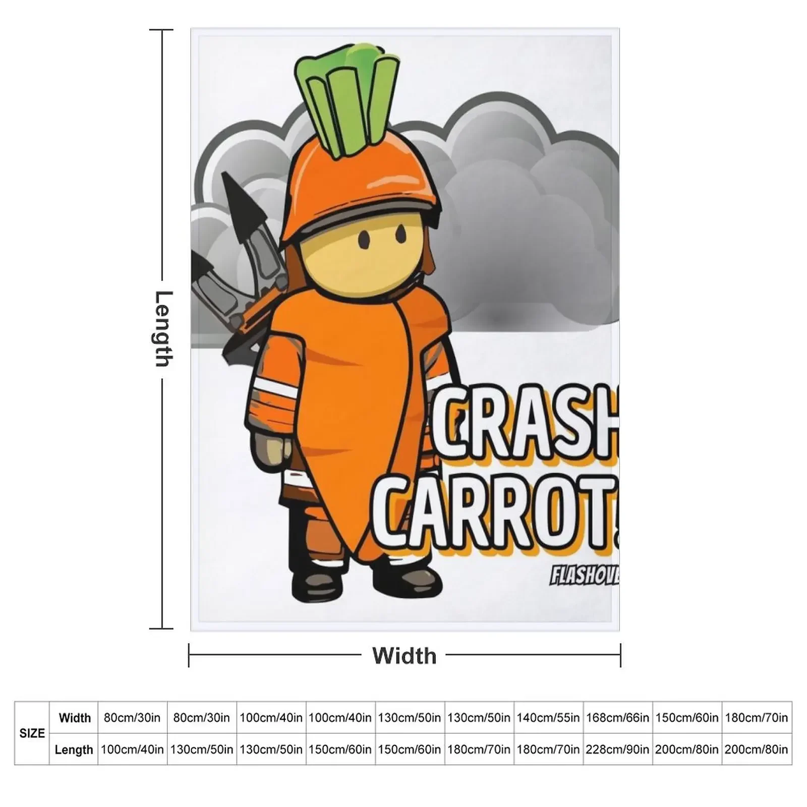 Crash Carrot! Throw Blanket Softest Quilt Tourist Picnic Blankets