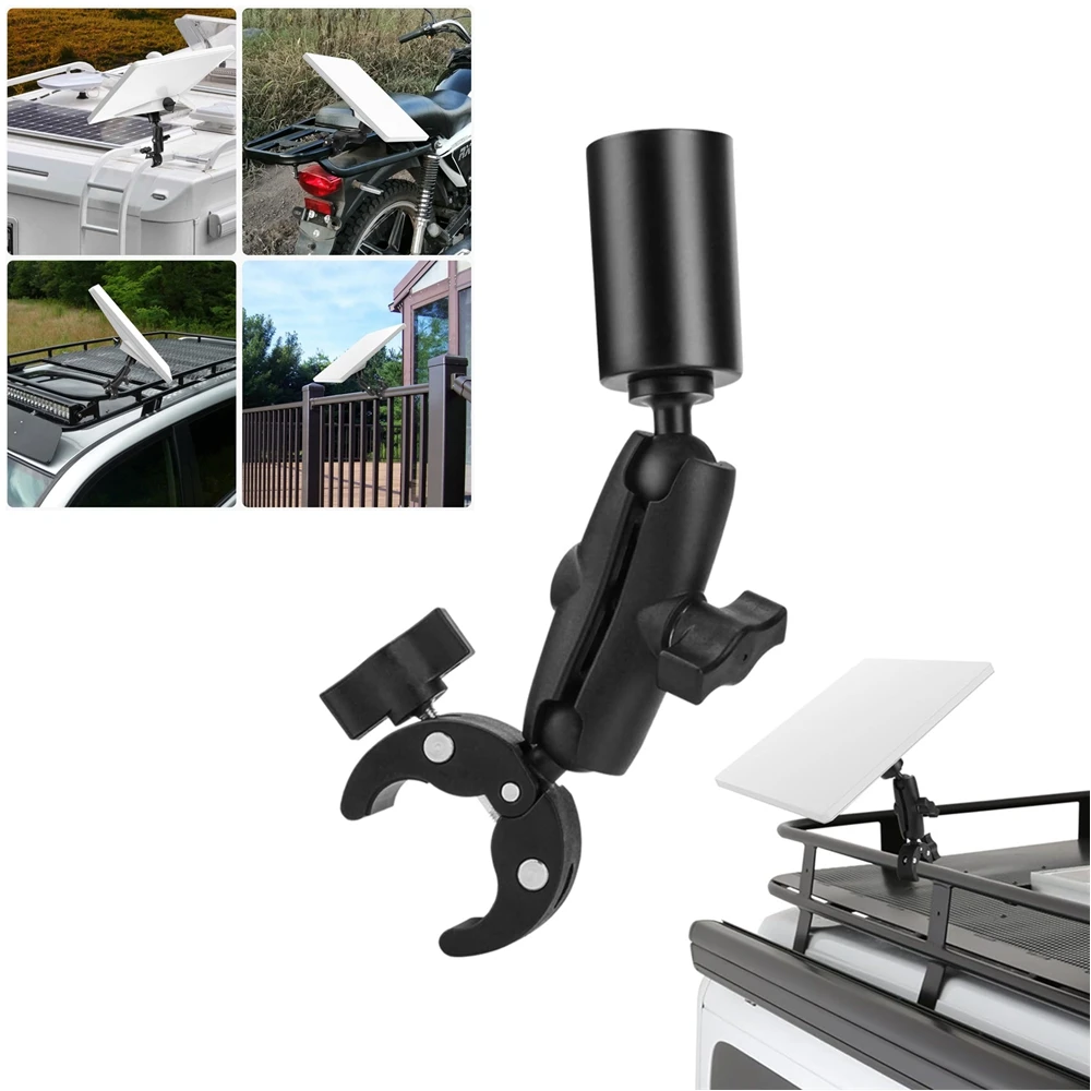 For Starlink Mini Round Tube Clamp Original Pipe Adapter Bracket Mounting Kit Satellite Antenna Accessories for RV Ladders Roofs