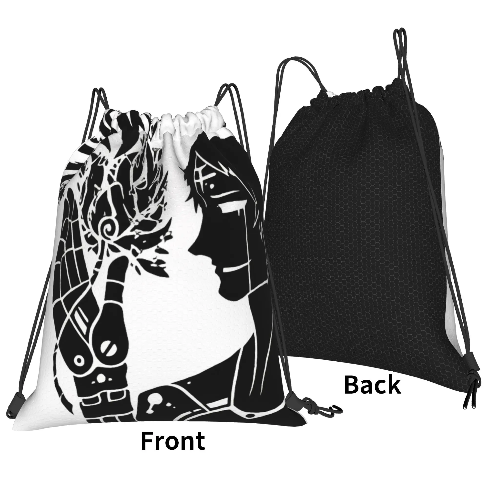 horror aesthetic dark art 073  Cain SCP Foundation Portable Hiking Drawstring Bags Riding gym Backpack gift Storage Backpacks