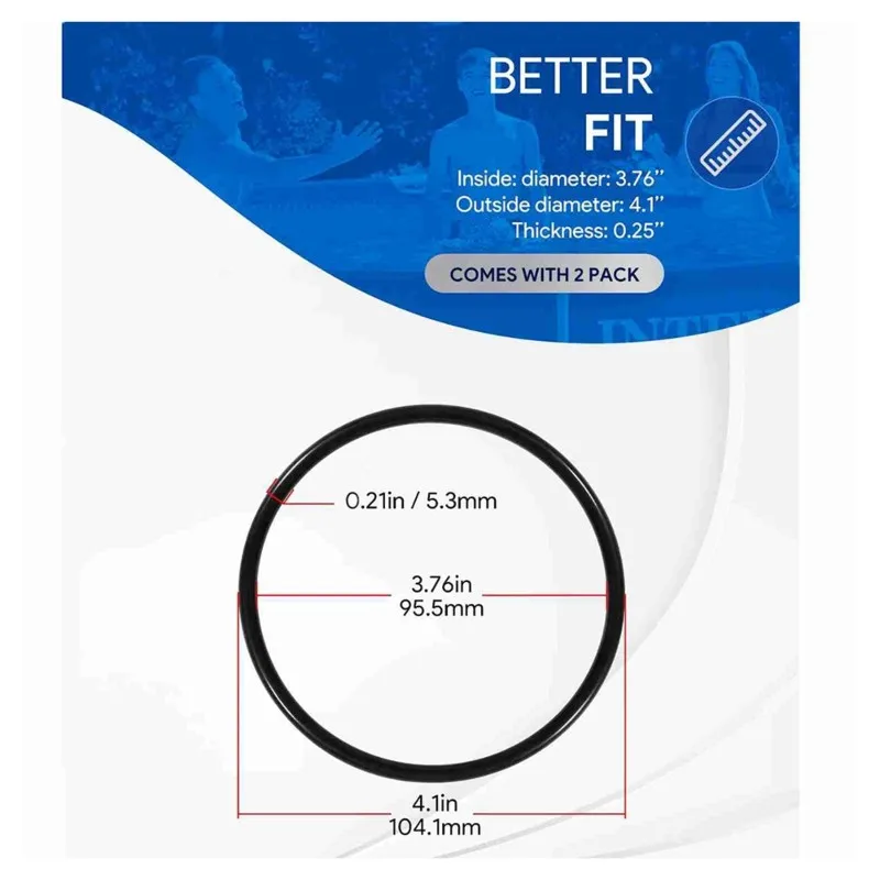 B62B 2Pcs VITON Collar O-Rings R0586300 Replacement for Zodiac Nature 2 Fusion Soft Inground Pool Filter