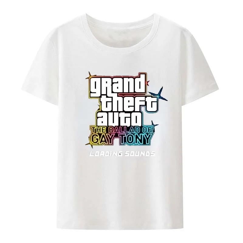 Grand Theft Auto the ballad of gay tony t shirt Grand Theft Auto V Video Game GTA 5 San Andres loaoing Tshirt For Men Women