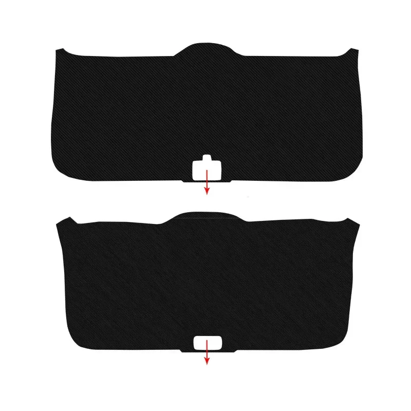 For CHANGAN CS35 CS55 PLUS 2022-2025Car PU Leather Mat Anti-kick Carbon Trunk Weather Dustproof Protection Tailgate Auto Sticker