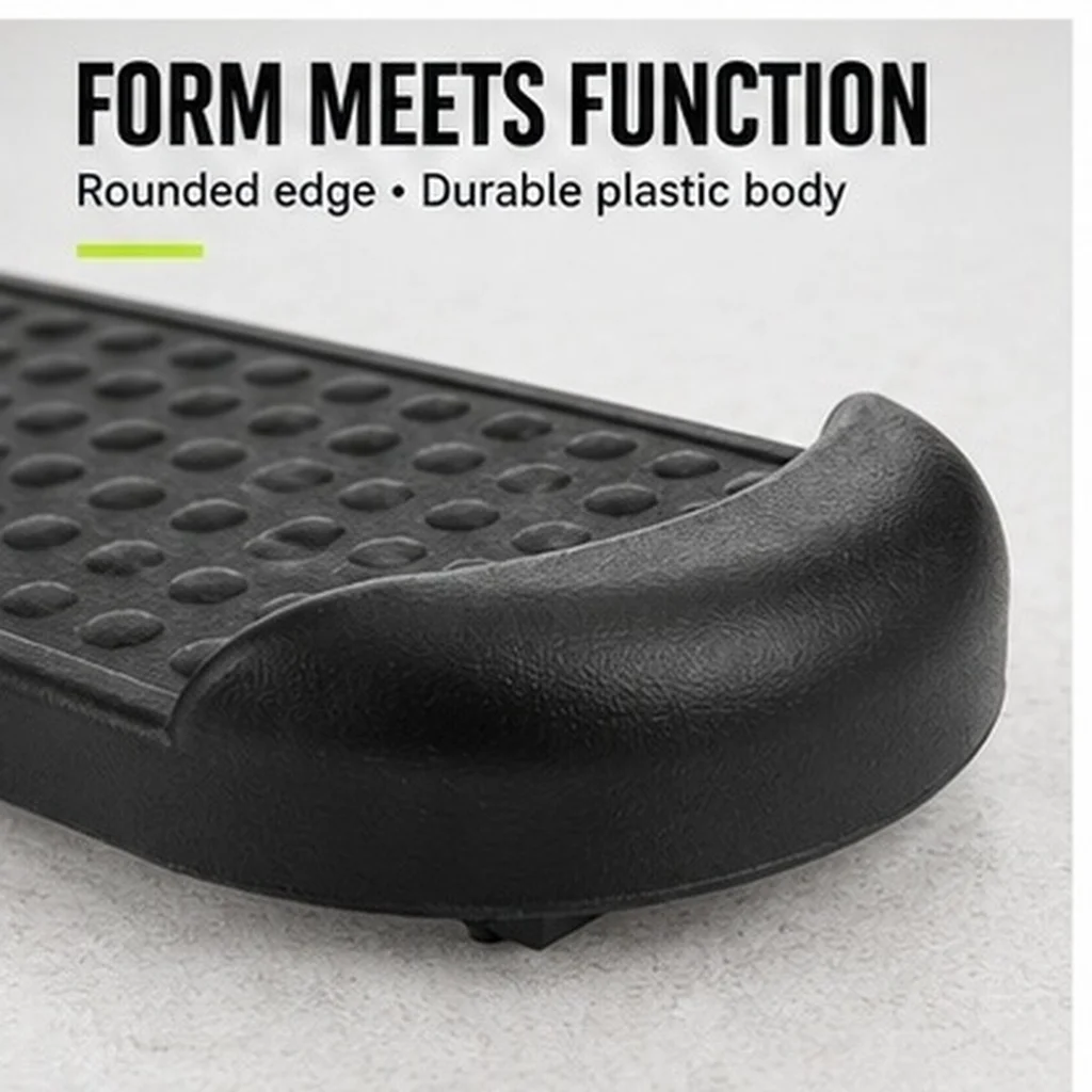 1Pair Robust Plastic Elliptical Replacement Pedals Lightweight Step Platform for Home Workout Aerobic Stepper Yoga Step Up