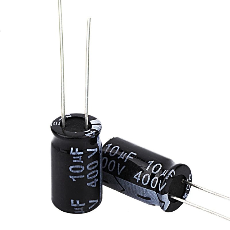 10pcs Aluminum Electrolytic Capacitors 10UF400V Volume 8*12mm 400V/10UF Electrolytic Capacitor Manufacturer