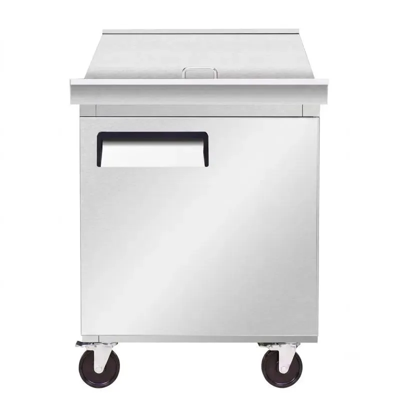 Commercial Refrigerated Sandwich Salad Prep Stainless Steel Workbench Refrigerator with Tray