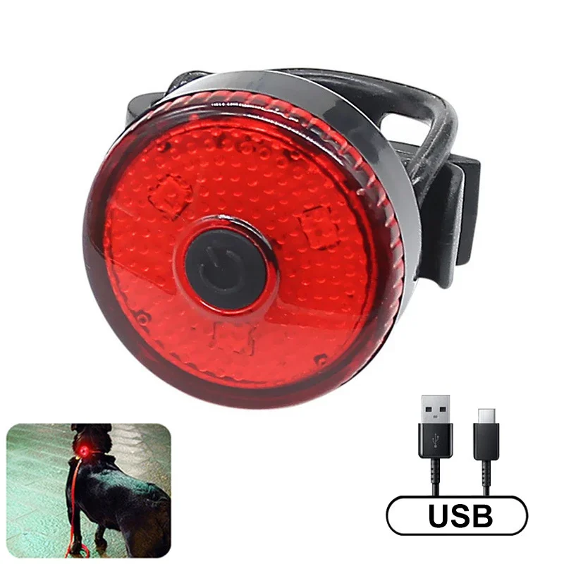 USB recarregável Luzes LED para Pet, Harness Collar Acessórios, Iluminação, Night Walk, Lanterna de segurança, Luminous Puppy, Pet Shop