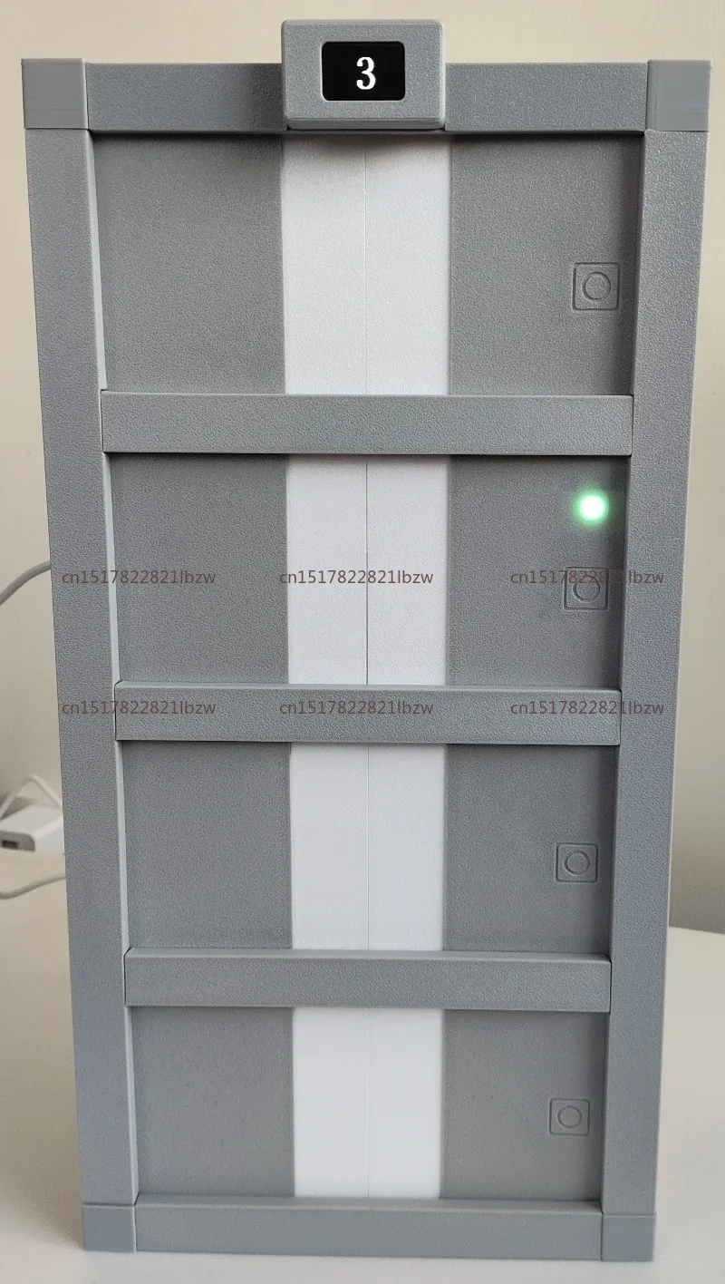 5-Floor Voice Control Elevator Model Kit - DIY Simulation with AI Sound & Light