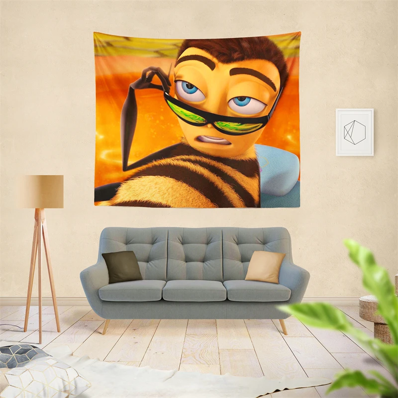 Gaslight Gatekeep Girlboss Barry Benson Bee Movie Meme Tapestry Wall Hanging Art for Bedroom Living Room Decor Home Decoration