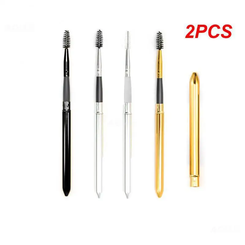 2PCS Long Pole Naturally Slender Easy To Carry 1 Pack Used For Eyelash Grooming Rocket Launcher Tool Waterproof Brush Body